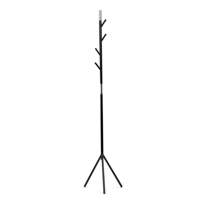 Vešiak, 179cm, kov čierny, 80001-01 BK
