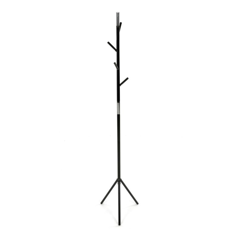 Vešiak, 179cm, kov čierny, 80001-01 BK