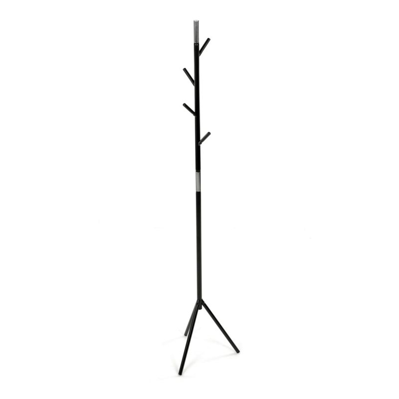 Vešiak, 179cm, kov čierny, 80001-01 BK