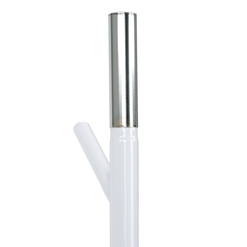 Vešiak, 179cm, kov biely, 80001-01 WT