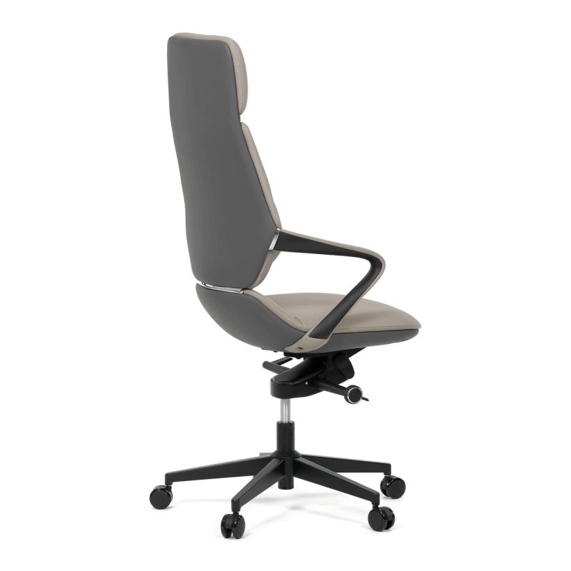 Kancelárske kreslo, sivá, ekokoža, 120 kg, KA-T8426 GREY