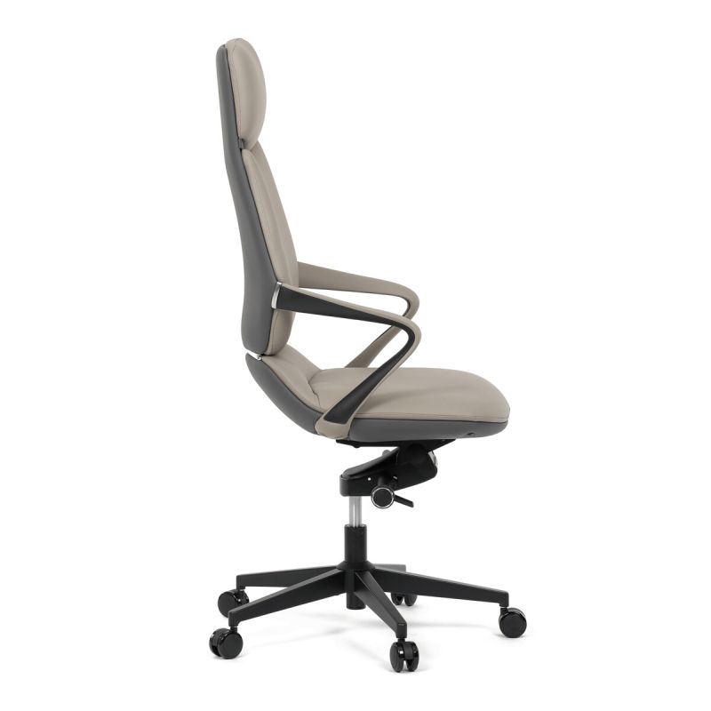 Kancelárske kreslo, sivá, ekokoža, 120 kg, KA-T8426 GREY