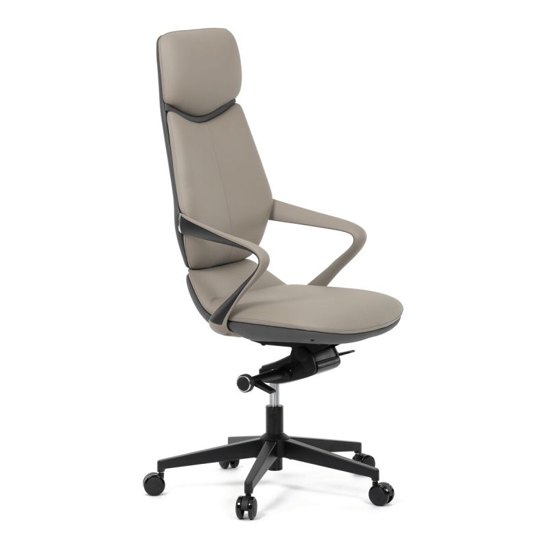 Kancelárske kreslo, sivá, ekokoža, 120 kg, KA-T8426 GREY