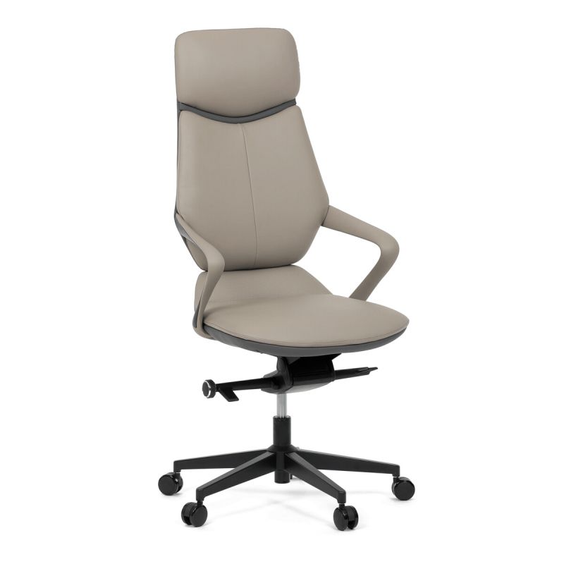 Kancelárske kreslo, sivá, ekokoža, 120 kg, KA-T8426 GREY