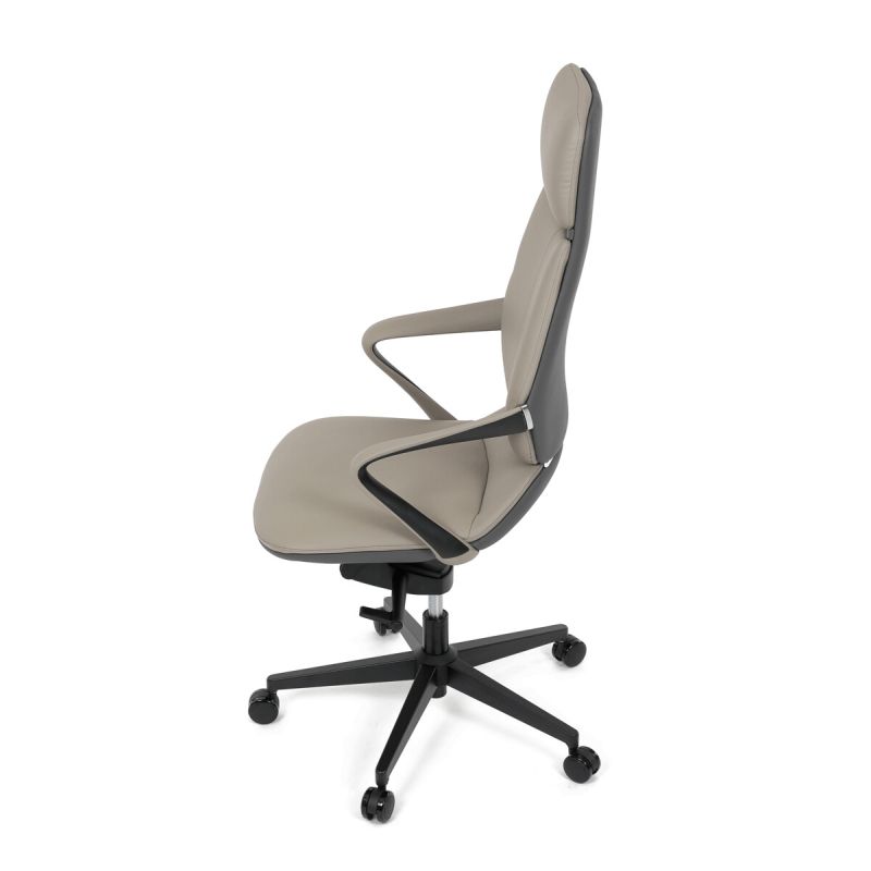 Kancelárske kreslo, sivá, ekokoža, 120 kg, KA-T8426 GREY