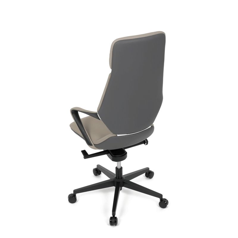 Kancelárske kreslo, sivá, ekokoža, 120 kg, KA-T8426 GREY
