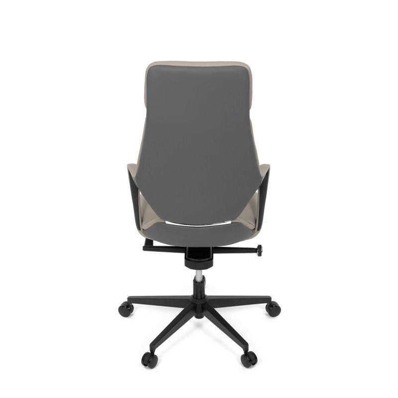 Kancelárske kreslo, sivá, ekokoža, 120 kg, KA-T8426 GREY