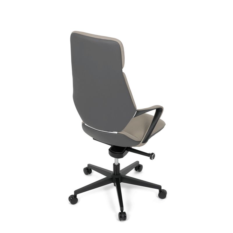 Kancelárske kreslo, sivá, ekokoža, 120 kg, KA-T8426 GREY