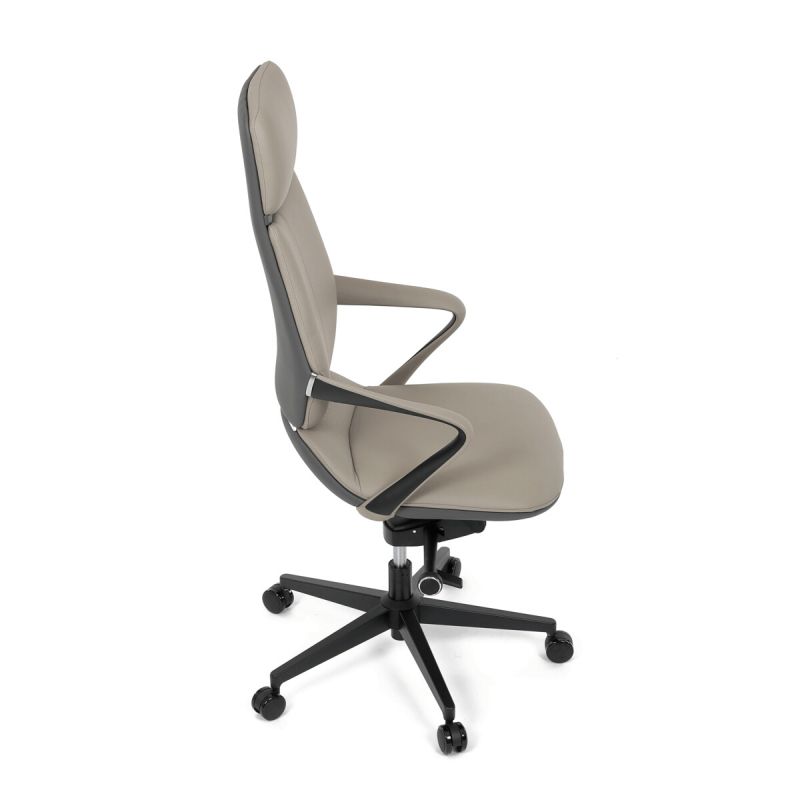 Kancelárske kreslo, sivá, ekokoža, 120 kg, KA-T8426 GREY