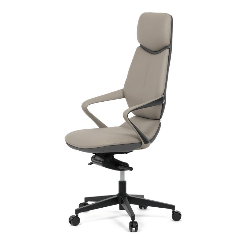Kancelárske kreslo, sivá, ekokoža, 120 kg, KA-T8426 GREY