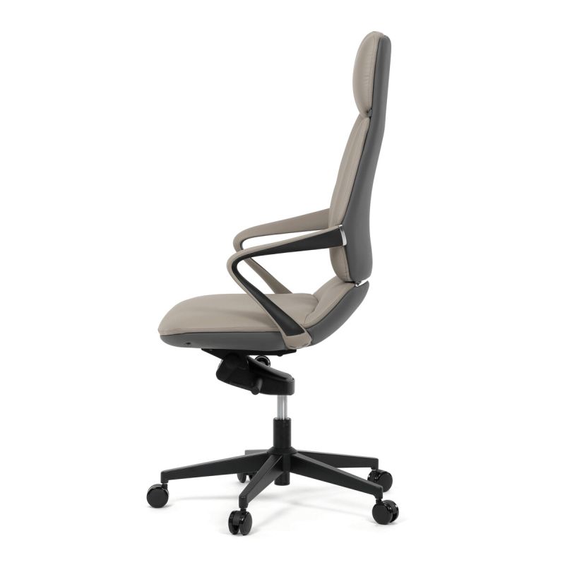 Kancelárske kreslo, sivá, ekokoža, 120 kg, KA-T8426 GREY