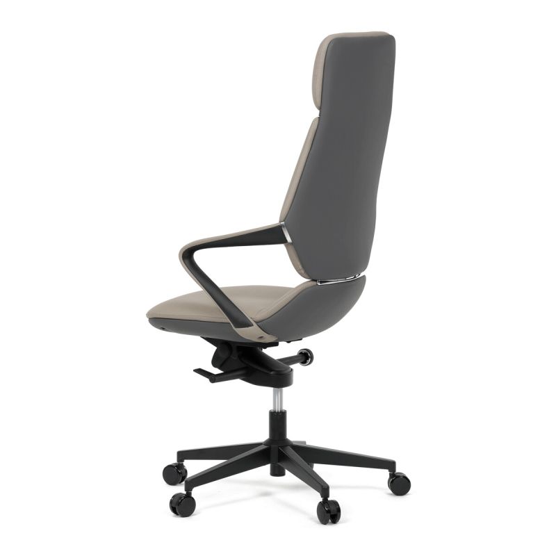 Kancelárske kreslo, sivá, ekokoža, 120 kg, KA-T8426 GREY
