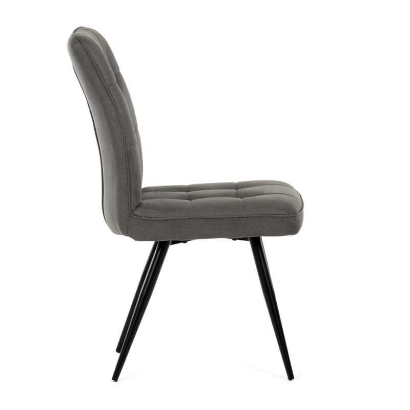 Jedálenská stolička, sivá, vintage, látka, DCL-D1250 GREY3