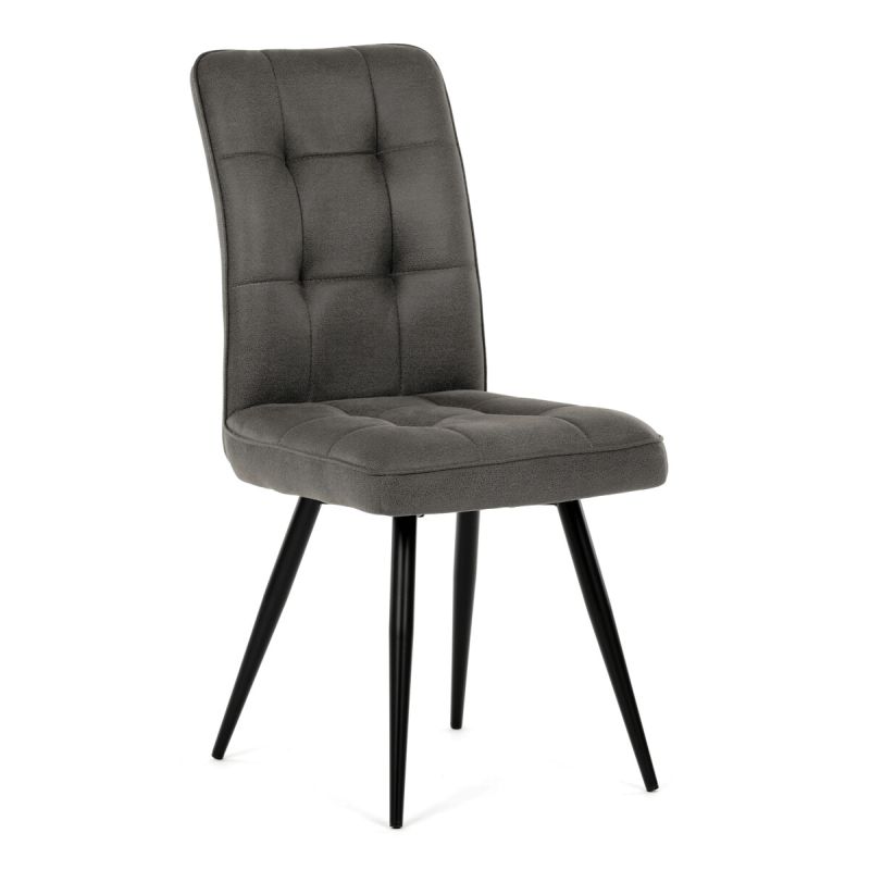 Jedálenská stolička, sivá, vintage, látka, DCL-D1250 GREY3
