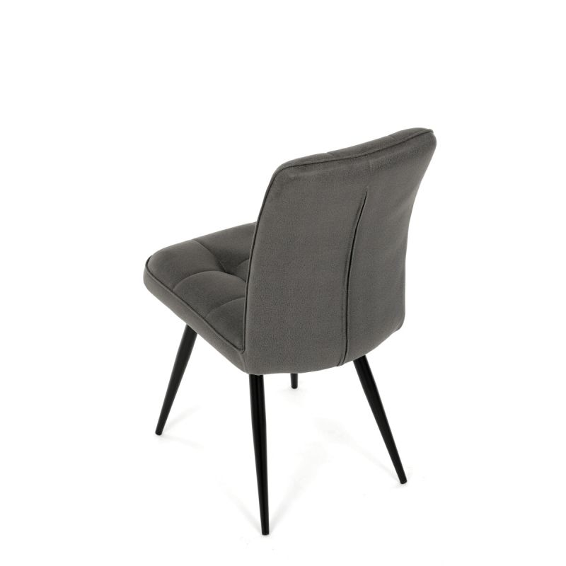 Jedálenská stolička, sivá, vintage, látka, DCL-D1250 GREY3
