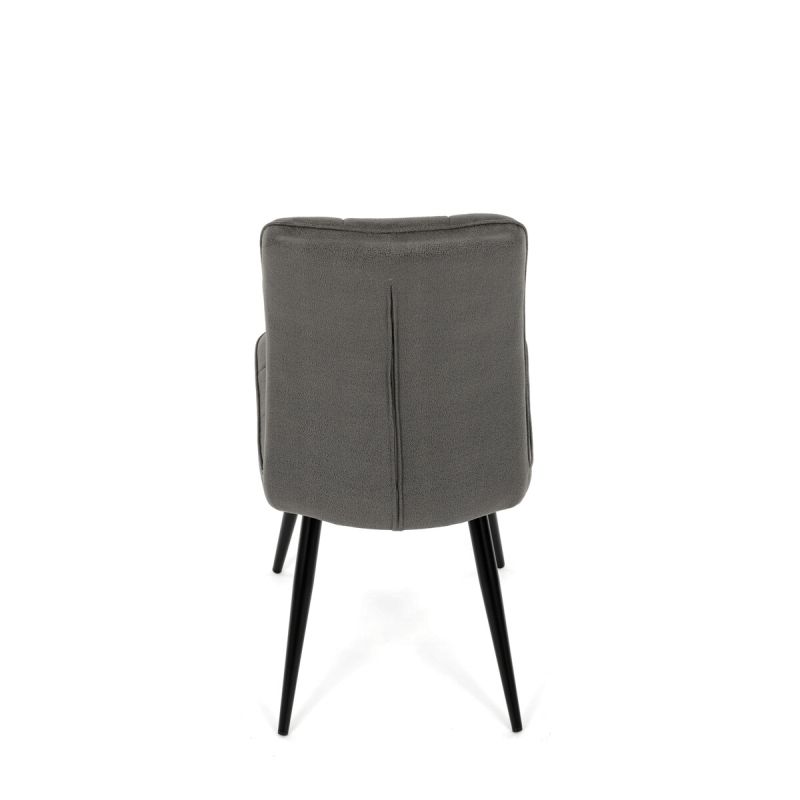 Jedálenská stolička, sivá, vintage, látka, DCL-D1250 GREY3