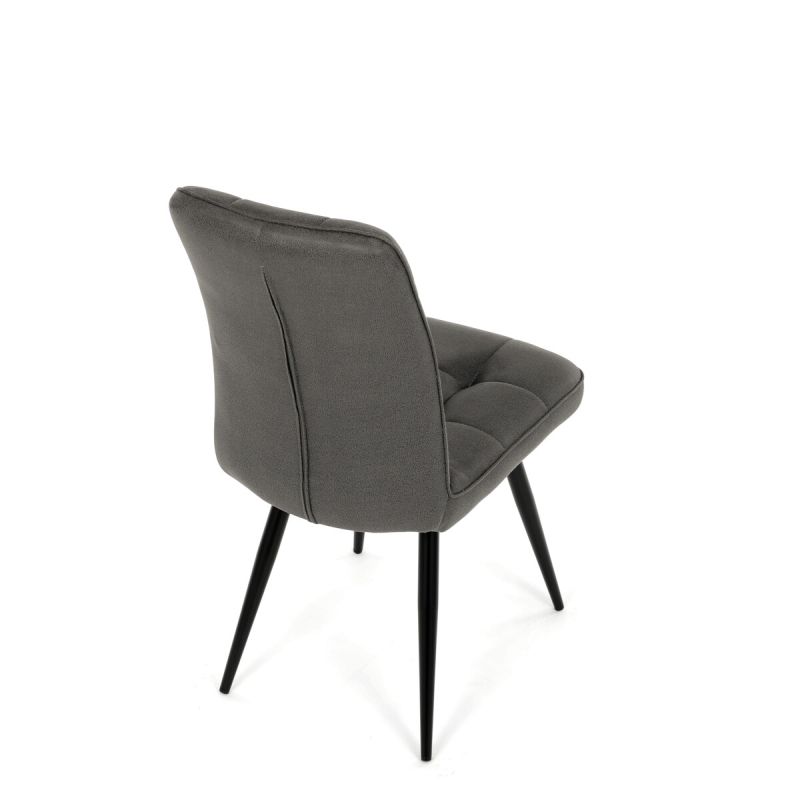 Jedálenská stolička, sivá, vintage, látka, DCL-D1250 GREY3