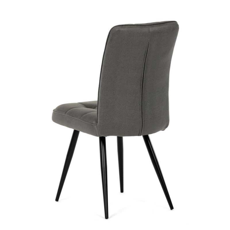 Jedálenská stolička, sivá, vintage, látka, DCL-D1250 GREY3
