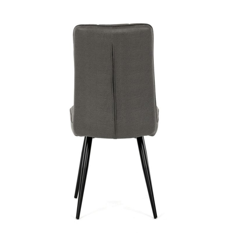 Jedálenská stolička, sivá, vintage, látka, DCL-D1250 GREY3