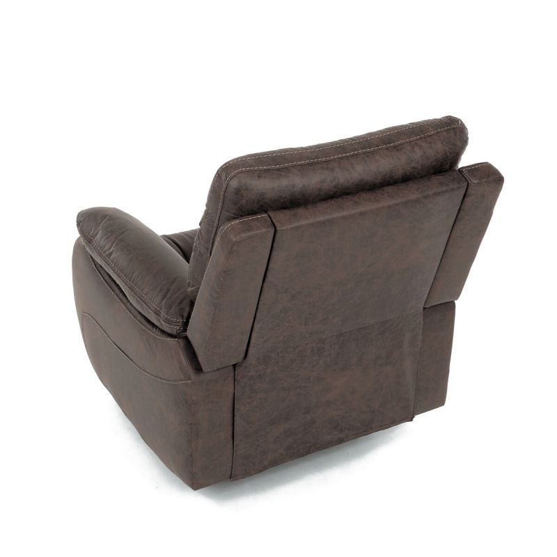 Polohovacie kreslo, elektrické, vintage, látka, hnedá, 150 kg, TV-4094 BR3