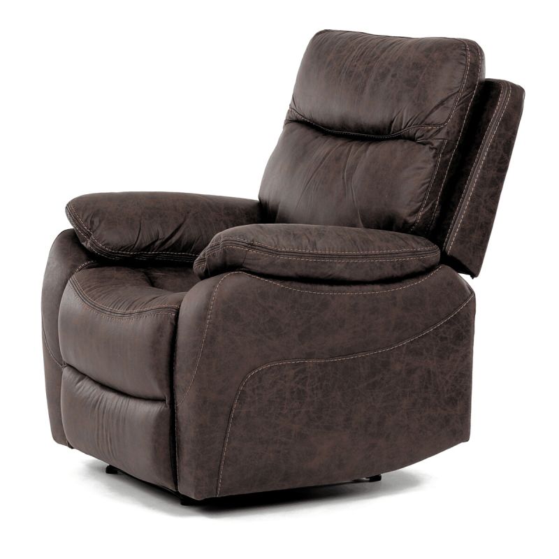 Polohovacie kreslo, elektrické, vintage, látka, hnedá, 150 kg, TV-4094 BR3