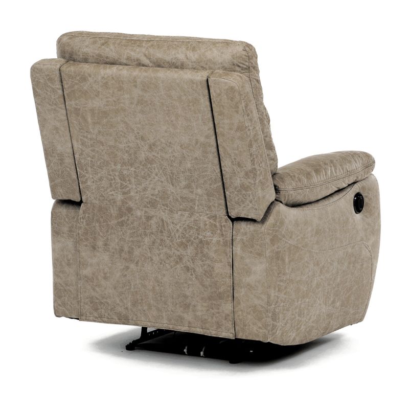 Elektrické relaxačné kreslo béžové vintage, TV-4094 LAN3, polohovateľné