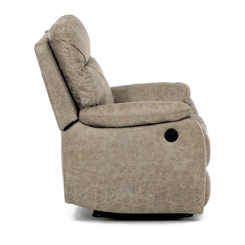 Elektrické relaxačné kreslo béžové vintage, TV-4094 LAN3, polohovateľné
