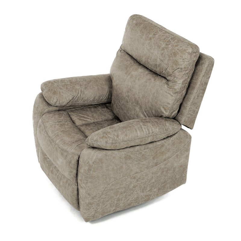 Elektrické relaxačné kreslo béžové vintage, TV-4094 LAN3, polohovateľné