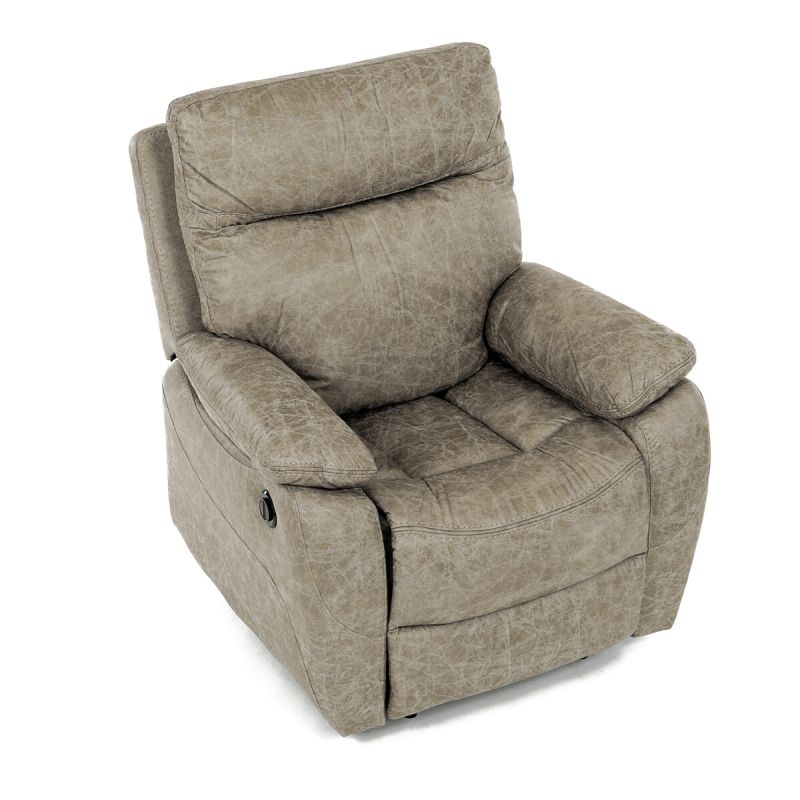 Elektrické relaxačné kreslo béžové vintage, TV-4094 LAN3, polohovateľné
