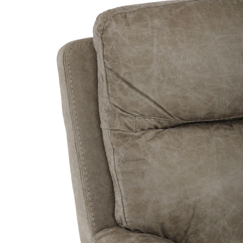 Elektrické relaxačné kreslo béžové vintage, TV-4094 LAN3, polohovateľné
