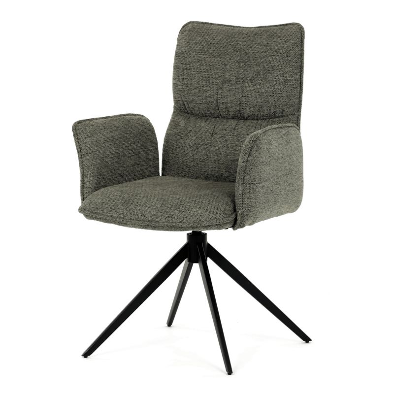 Fotografia produktu: Autronic, Jedálenská stolička, otočná, zelená, látka, DCH-D1328 GRN2