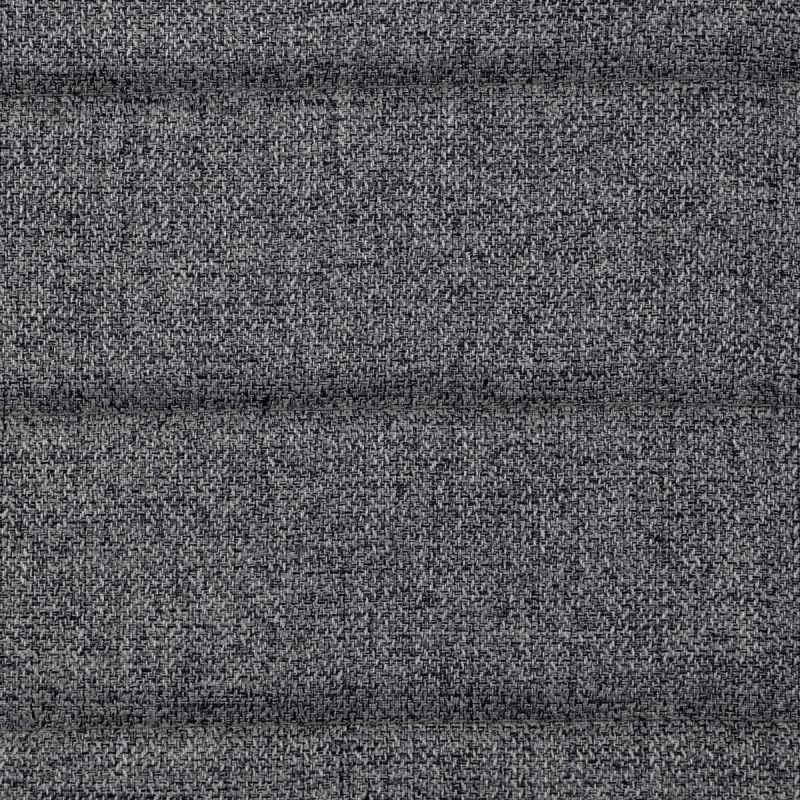 Jedálenský set 1+4, 130x70cm, keramika, biely, látka sivá, ASE-1004 GREY2