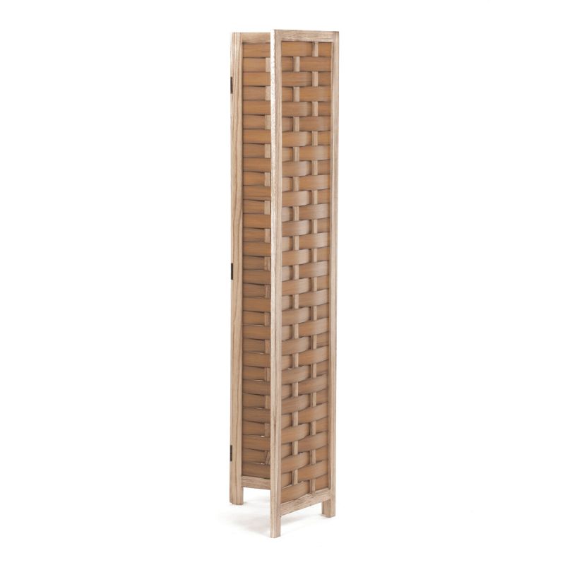 Paraván, 121cm, masív, prírodný, EF-L186 NAT