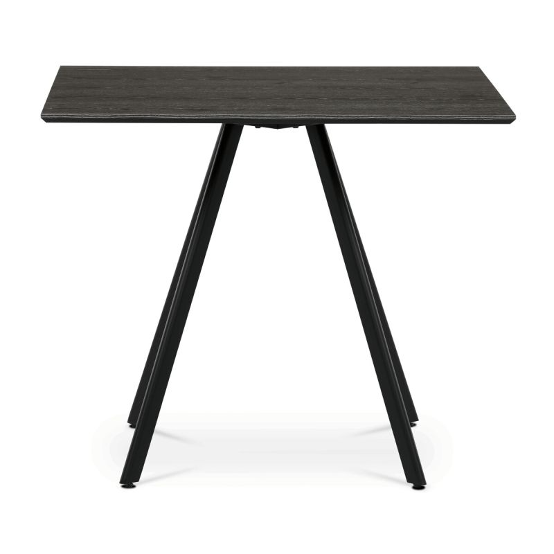 Jedálenský stôl 90x90cm, lamino, kov, sivý dub, HT-R5190 GREY