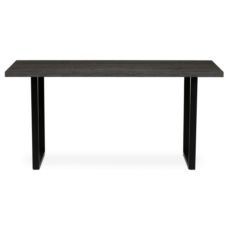 Jedálenský stôl 160x80cm, lamino, kov, sivý dub, HT-R5216 GREY