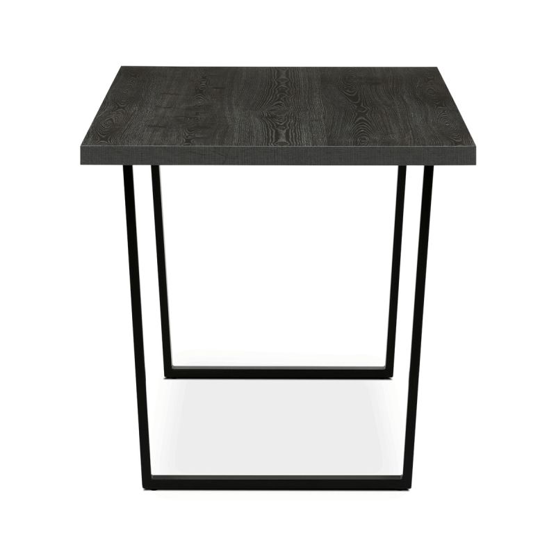 Jedálenský stôl 160x80cm, lamino, kov, sivý dub, HT-R5216 GREY