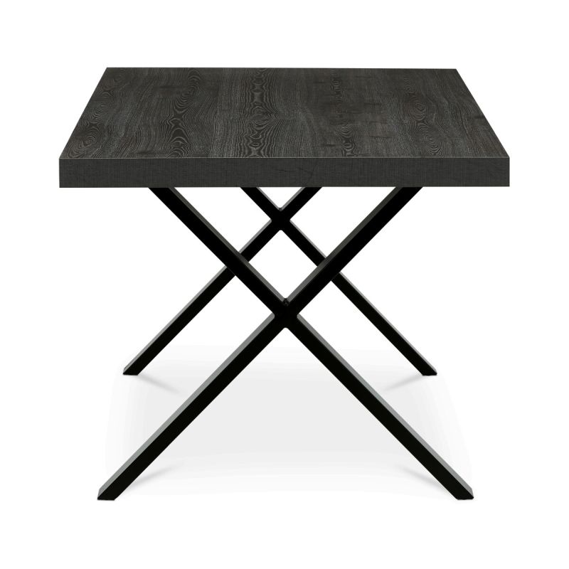 Jedálenský stôl 180x90cm, lamino, kov, dub, HT-R5316 GREY