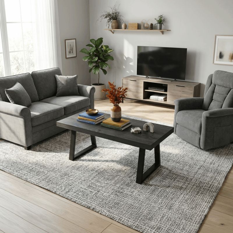 Konferenčný stolík 120x60cm, lamino, sivý dub, CT-R5212 GREY