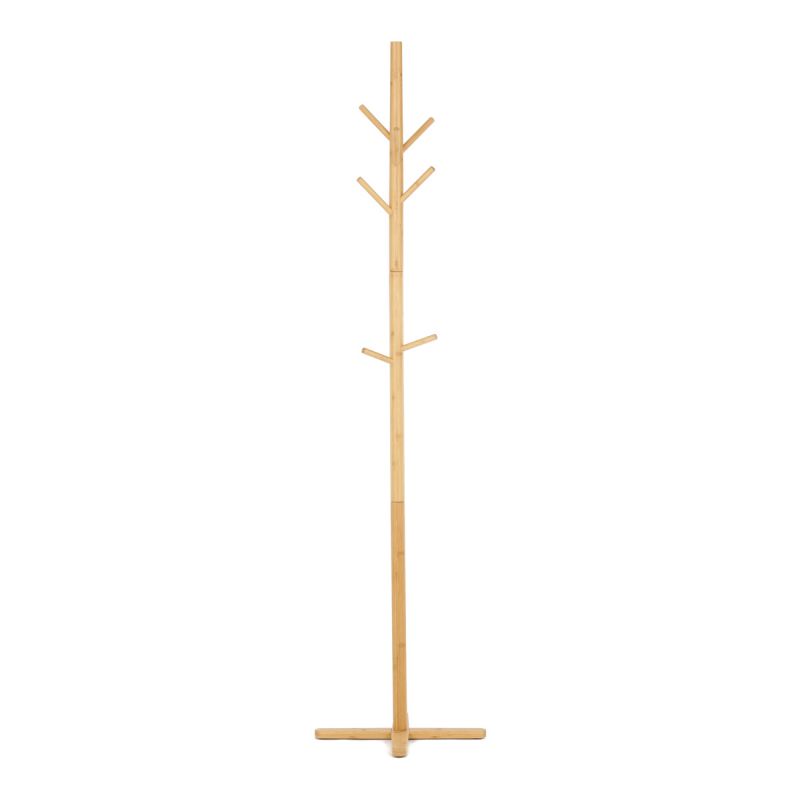Stojanový vešiak, 180cm, bambus, prírodný, DR-B016 NAT