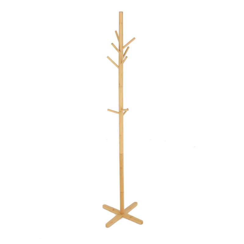 Stojanový vešiak, 180cm, bambus, prírodný, DR-B016 NAT