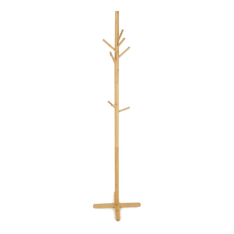 Stojanový vešiak, 180cm, bambus, prírodný, DR-B016 NAT