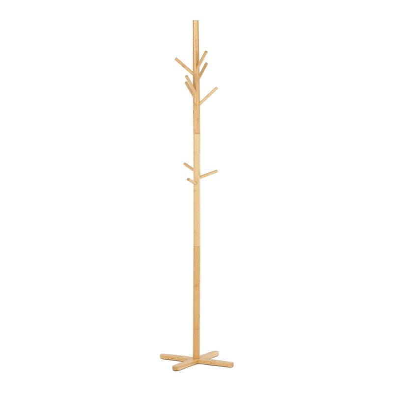 Stojanový vešiak, 180cm, bambus, prírodný, DR-B016 NAT