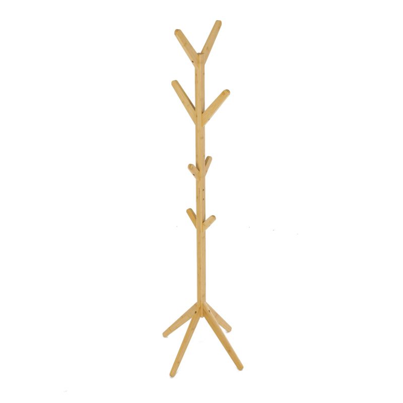 Stojanový vešiak, 177cm, bambus, prírodný, DR-B017 NAT