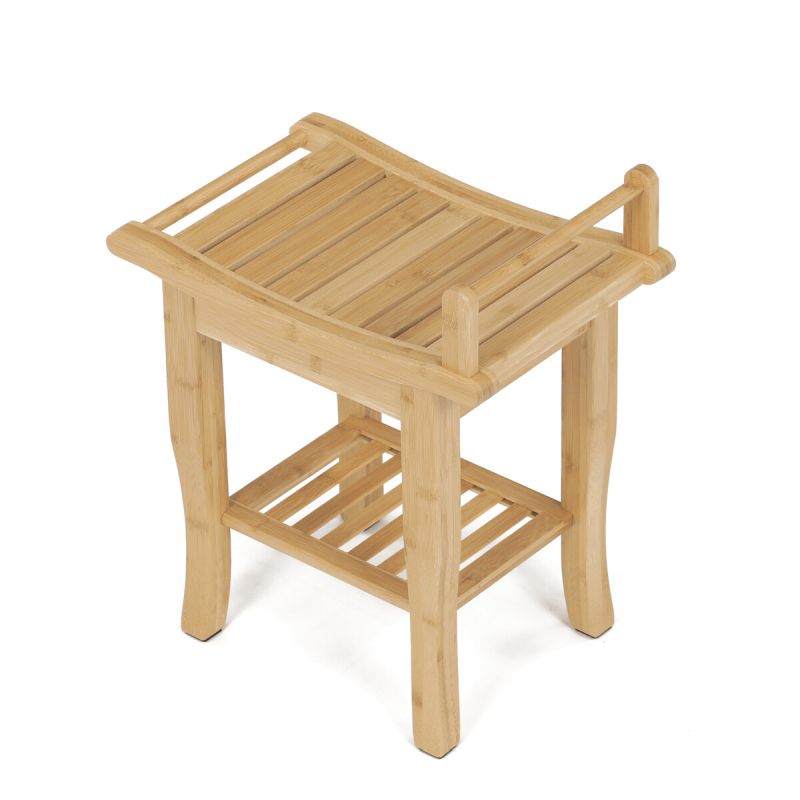 Taburet, 28cm, bambus, prírodný, DR-B063 NAT