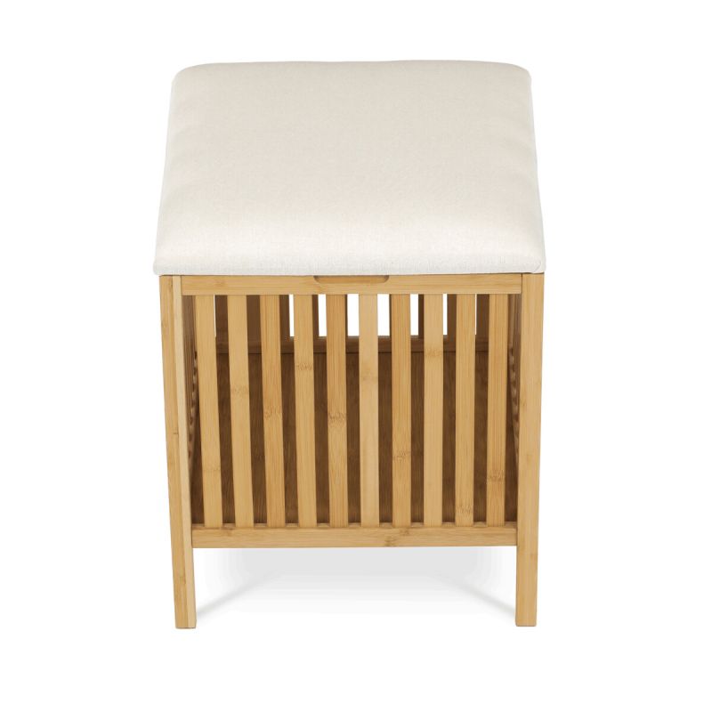 Kôš na bielizeň, 42cm, bambus, prírodný, DR-B066 NAT