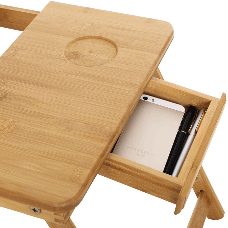 Odkladací stolík 75x35cm, bambus, AKF-E1002 NAT
