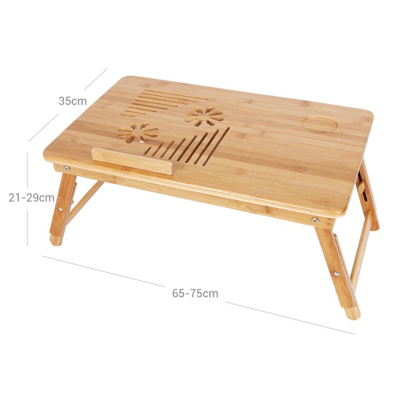 Odkladací stolík 75x35cm, bambus, AKF-E1002 NAT