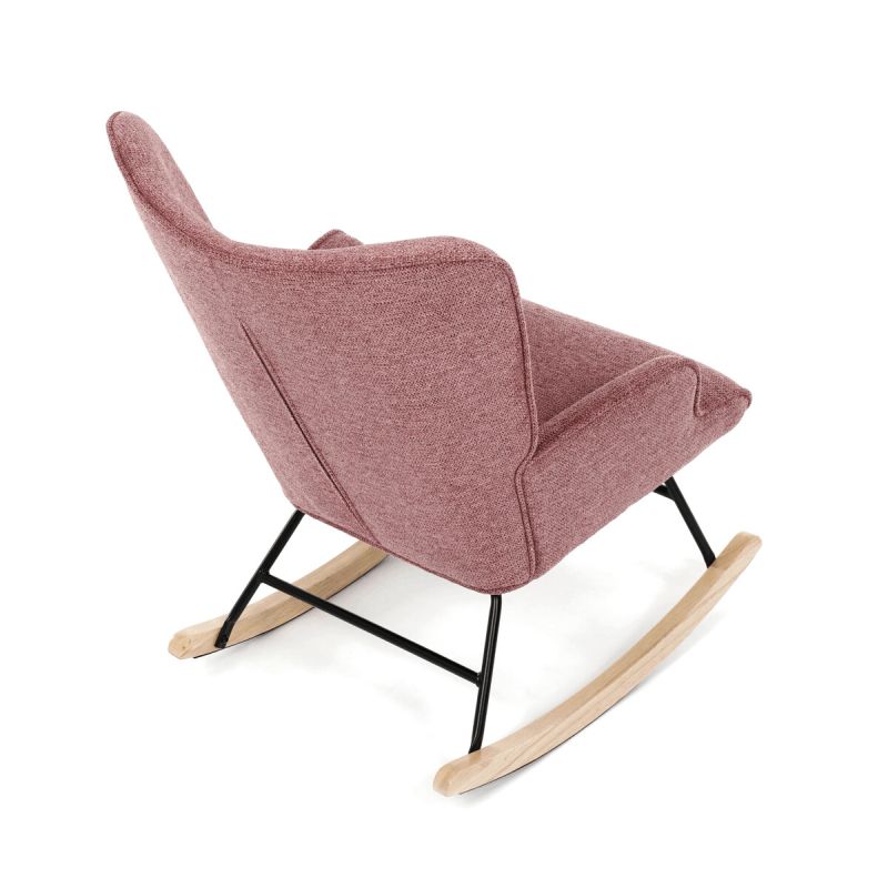 Hojdacie kreslo, ružová látka, AK-373 PINK2