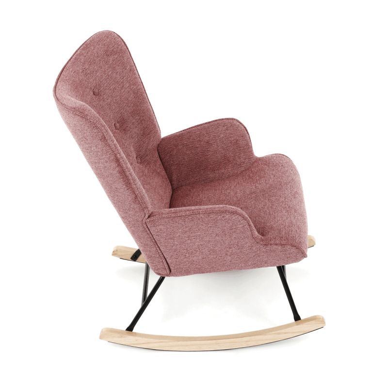 Hojdacie kreslo, ružová látka, AK-373 PINK2