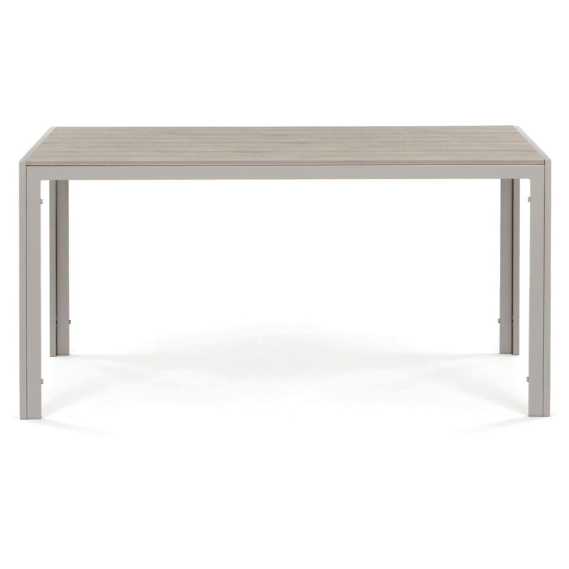 Záhradný stôl 150x89cm, kov, polywood, béžový, AZT-S1215 CRM